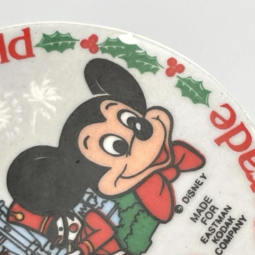 Vintage '89 Walt Disney World Very Merry Christmas Parade Ornament Eastman Kodak